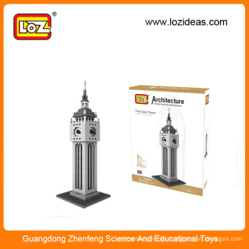 LOZ diamond building blocks the clock tower educational plastic building blocks toys for kids (Item No.9369)